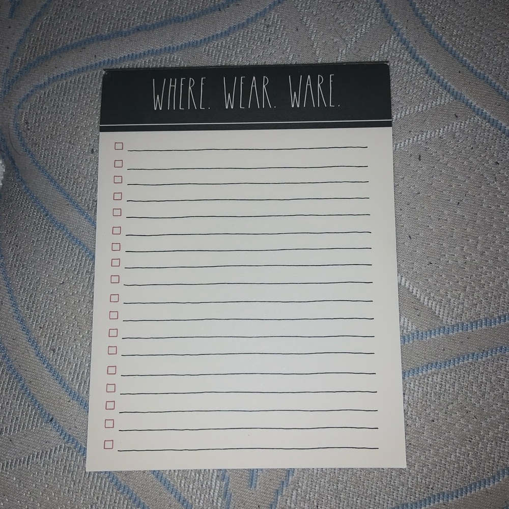 checklist notepad